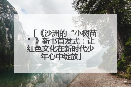 《沙洲的“小树苗”》新书首发式：让红色文化在新时代少年心中绽放