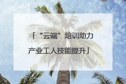 “云端”培训助力产业工人技能提升