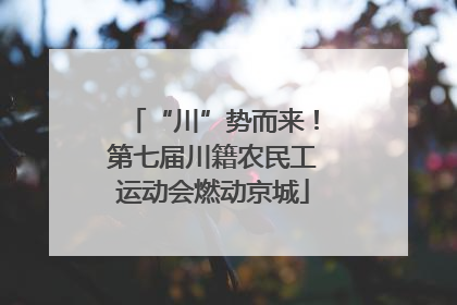 “川”势而来！第七届川籍农民工运动会燃动京城