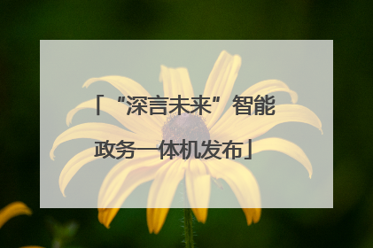 “深言未来”智能政务一体机发布