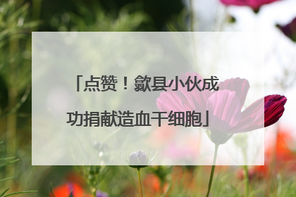 点赞！歙县小伙成功捐献造血干细胞