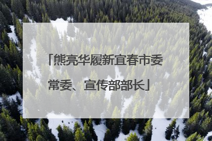 熊亮华履新宜春市委常委、宣传部部长