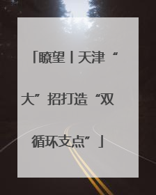 瞭望丨天津“大”招打造“双循环支点”