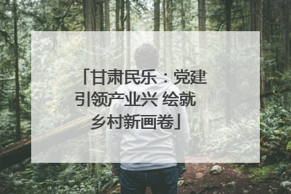 甘肃民乐：党建引领产业兴 绘就乡村新画卷