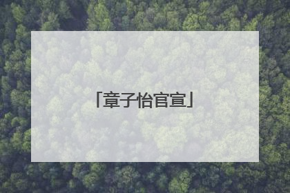 章子怡官宣