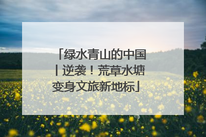 绿水青山的中国丨逆袭！荒草水塘变身文旅新地标
