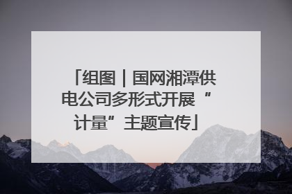组图｜国网湘潭供电公司多形式开展“计量”主题宣传