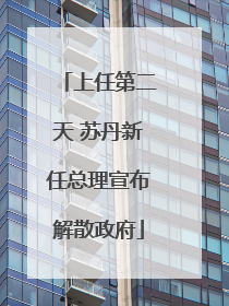 上任第二天 苏丹新任总理宣布解散政府