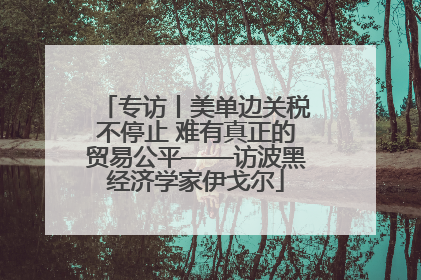 专访丨美单边关税不停止 难有真正的贸易公平——访波黑经济学家伊戈尔