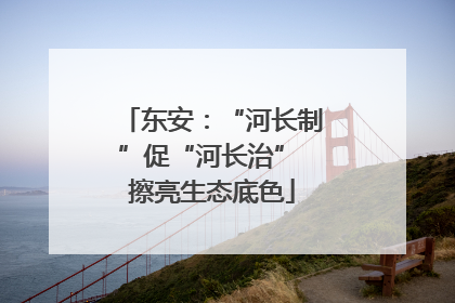 东安：“河长制”促“河长治” 擦亮生态底色