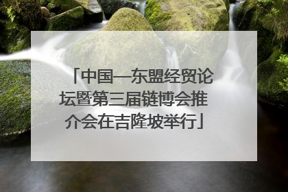 中国—东盟经贸论坛暨第三届链博会推介会在吉隆坡举行