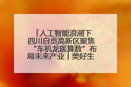 人工智能浪潮下 四川自贡高新区聚焦“车机龙医算数”布局未来产业丨美好生活有“盐”味