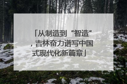 从制造到“智造”，吉林奋力谱写中国式现代化新篇章