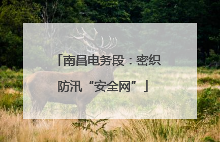 南昌电务段：密织防汛“安全网”