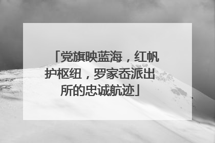 党旗映蓝海，红帆护枢纽，罗家岙派出所的忠诚航迹