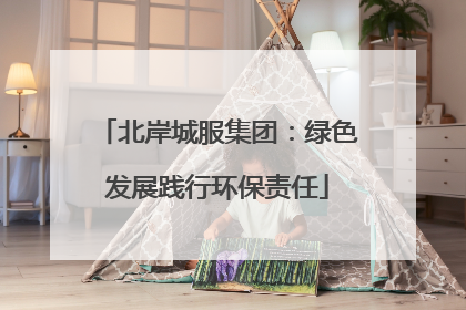 北岸城服集团：绿色发展践行环保责任