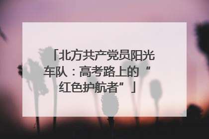 北方共产党员阳光车队：高考路上的“红色护航者”