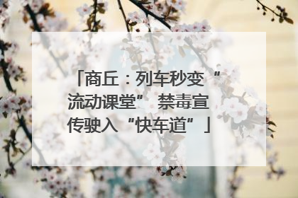商丘：列车秒变“流动课堂” 禁毒宣传驶入“快车道”