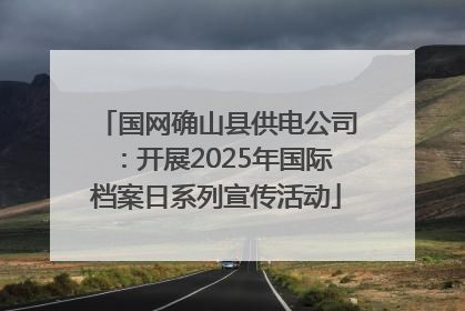 国网确山县供电公司：开展2025年国际档案日系列宣传活动