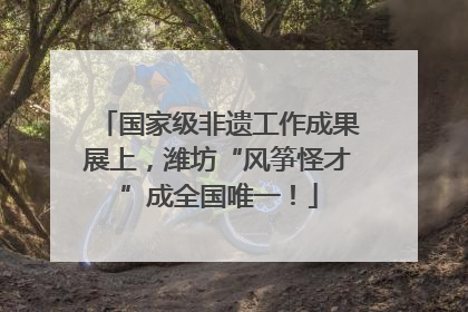 国家级非遗工作成果展上，潍坊“风筝怪才”成全国唯一！