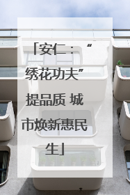 安仁：“绣花功夫”提品质 城市焕新惠民生