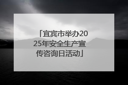 宜宾市举办2025年安全生产宣传咨询日活动