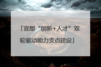 宜都“创新+人才”双轮驱动助力支点建设