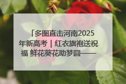 多图直击河南2025年新高考｜红衣旗袍送祝福 鲜花葵花助梦圆——尉氏县高考暖心送考