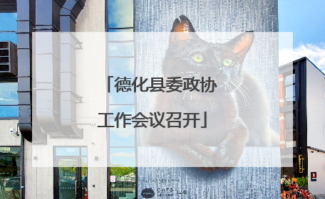 德化县委政协工作会议召开