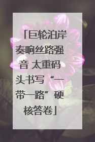 巨轮泊岸奏响丝路强音 太重码头书写“一带一路”硬核答卷