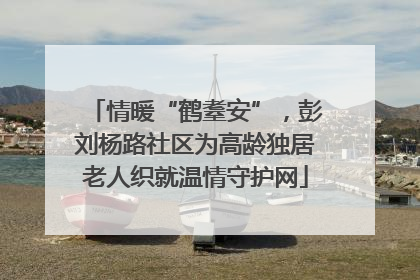 情暖“鹤耋安”，彭刘杨路社区为高龄独居老人织就温情守护网