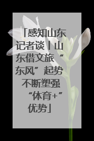 感知山东记者谈丨山东借文旅“东风”起势 不断塑强“体育+”优势