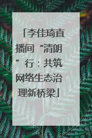 李佳琦直播间“清朗”行：共筑网络生态治理新桥梁