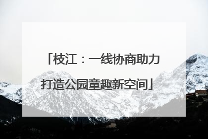 枝江：一线协商助力打造公园童趣新空间