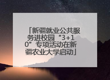 新疆就业公共服务进校园“3+10”专项活动在新疆农业大学启动