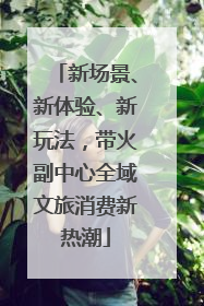 新场景、新体验、新玩法，带火副中心全域文旅消费新热潮