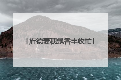 旌德麦穗飘香丰收忙