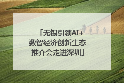 无锡引领AI+数智经济创新生态推介会走进深圳