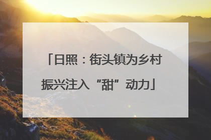 日照：街头镇为乡村振兴注入“甜”动力
