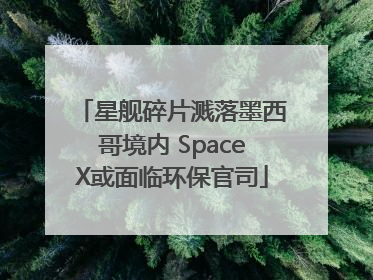 星舰碎片溅落墨西哥境内 SpaceX或面临环保官司