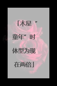 木星“童年”时体型为现在两倍