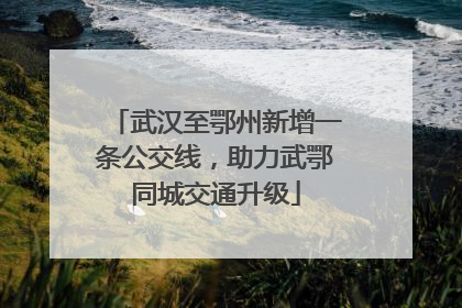 武汉至鄂州新增一条公交线，助力武鄂同城交通升级