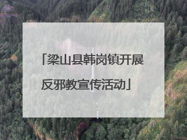 梁山县韩岗镇开展反邪教宣传活动