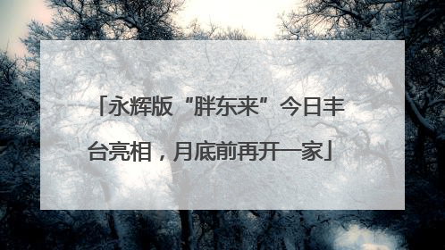 永辉版“胖东来”今日丰台亮相，月底前再开一家