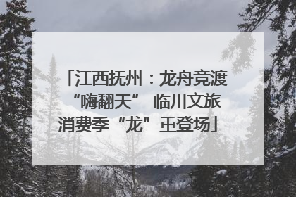 江西抚州：龙舟竞渡“嗨翻天” 临川文旅消费季“龙”重登场