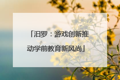 汨罗：游戏创新推动学前教育新风尚