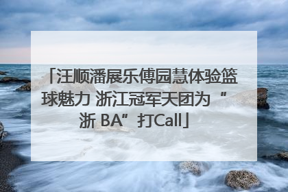 汪顺潘展乐傅园慧体验篮球魅力 浙江冠军天团为“浙 BA”打Call