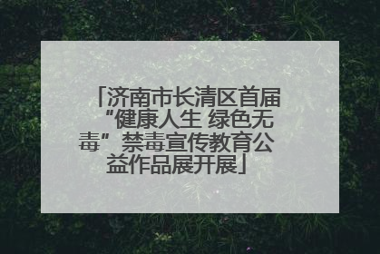 济南市长清区首届“健康人生 绿色无毒”禁毒宣传教育公益作品展开展