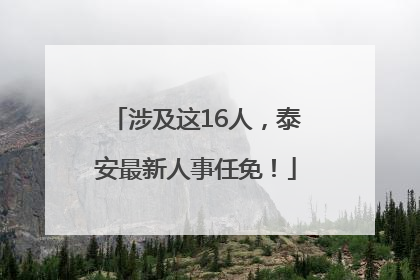 涉及这16人，泰安最新人事任免！