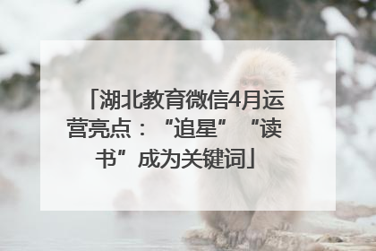湖北教育微信4月运营亮点：“追星”“读书”成为关键词